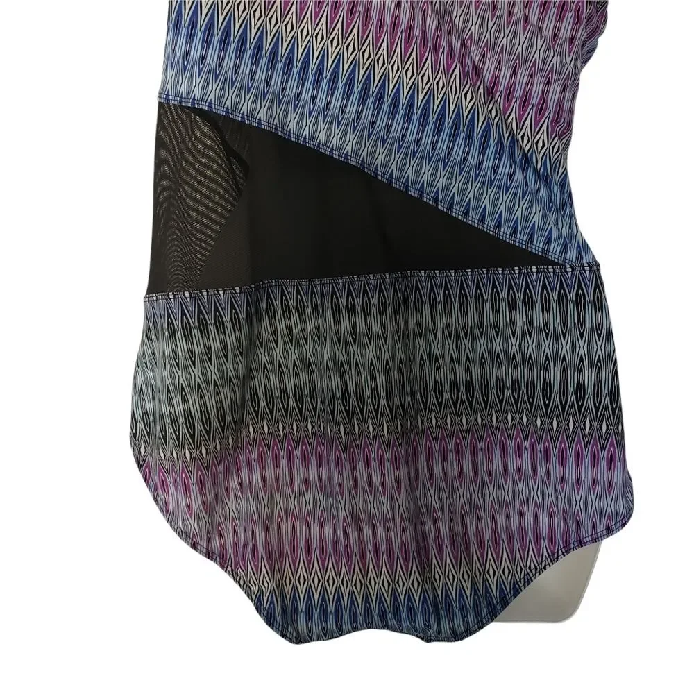 Swimsuits For All TropiCulture One Piece Swim Suit‎ Plus Size 18 One Shoulder - Picture 5 of 8